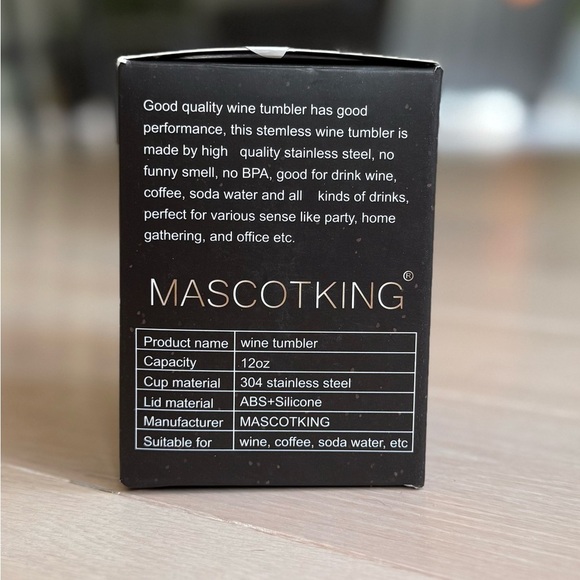 NWT Stainless Steel Red Wine Tumbler - Picture 4 of 5